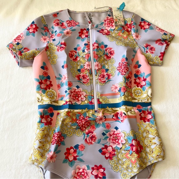 Johnny Was Japer Neoprene One Piece Swimsuit - Picture 3 of 10